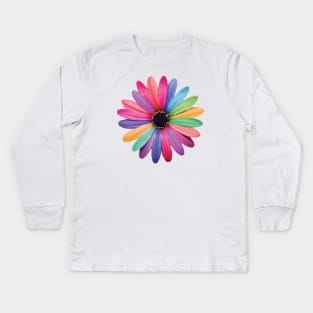 African Daisy Flower Kids Long Sleeve T-Shirt